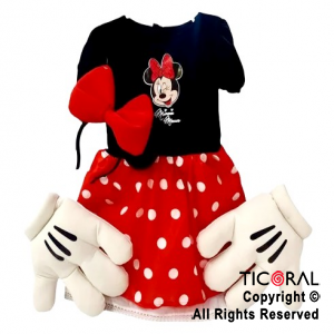 DISFRAZ MINNIE CON GUANTES TALLE 0 x 1